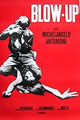 Blow Up 1967 movie poster Vanessa Redgrave David Hemmings Sarah Miles Michelangelo Antonioni