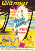 Blue Hawaii 1961 movie poster Elvis Presley Joan Blackman Angela Lansbury Norman Taurog Beach