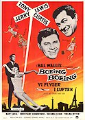Boeing Boeing 1965 movie poster Tony Curtis Jerry Lewis John Rich Planes