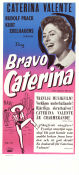 Das einfache Mädchen 1957 poster Caterina Valente Werner Jacobs