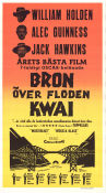 The Bridge on the River Kwai 1957 movie poster William Holden Alec Guinness Jack Hawkins David Lean War Bridges