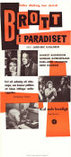 Brott i paradiset 1959 movie poster Harriet Andersson Gunnar Björnstrand Karl-Arne Holmsten Gerd Hagman Lars-Eric Kjellgren Writer: Folke Mellvig