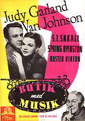 In the Good Old Summertime 1950 movie poster Judy Garland Van Johnson Buster Keaton