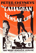Callaghan remet ca 1961 movie poster Tony Wright Genevieve Kervine André Luguet Willy Rozier Writer: Peter Cheyney