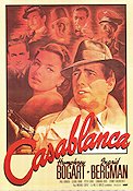 Casablanca 1942 movie poster Ingrid Bergman Humphrey Bogart Paul Henreid Peter Lorre Michael Curtiz Find more: Nazi