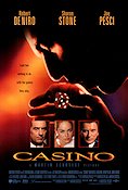 Casino 1995 movie poster Robert De Niro Sharon Stone Joe Pesci Martin Scorsese Gambling