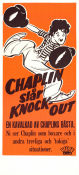Chaplin slår knock-out 1955 movie poster Charlie Chaplin Boxing