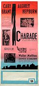 Charade 1963 movie poster Audrey Hepburn Cary Grant Walter Matthau James Coburn Stanley Donen