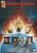 Christopher Columbus 1992 movie poster Marlon Brando Tom Selleck Rachel Ward Ships and navy