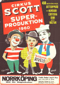 Cirkus Scott superproduktion 1960 poster Celito Rivel Circus Poster artwork: Ranke Sandgren