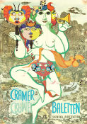 Cramérbaletten 1968 poster Find more: Balett Find more: Svenska riksteatern Find more: Teater Artistic posters