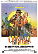 Crocodile Dundee 1986 movie poster Paul Hogan Linda Kozlowski John Meillon Peter Faiman Country: Australia
