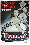 Dallas 1950 movie poster Gary Cooper Ruth Roman