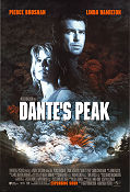 Dante´s Peak 1997 movie poster Pierce Brosnan Linda Hamilton Jamie Renée Smith Roger Donaldson