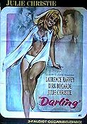 Darling 1965 movie poster Julie Christie Dirk Bogarde Laurence Harvey John Schlesinger Ladies