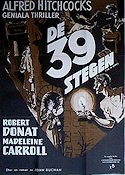 The 39 Steps 1935 poster Robert Donat Alfred Hitchcock