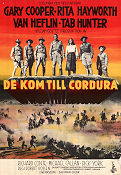 They Came to Cordura 1959 movie poster Gary Cooper Rita Hayworth Van Heflin Tab Hunter Robert Rossen