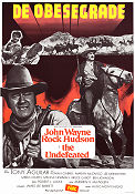 The Undefeated 1969 movie poster John Wayne Rock Hudson Antonio Aguilar Andrew V McLaglen