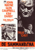 True Grit 1969 movie poster John Wayne Glen Campbell Kim Darby Henry Hathaway