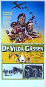 The Wild Geese 1978 movie poster Roger Moore Richard Burton Richard Harris Hardy Kruger Andrew McLaglen Sky diving