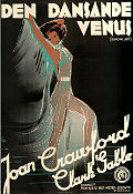 Dancing Lady 1933 movie poster Joan Crawford Clark Gable Robert Z Leonard Poster artwork: Gösta Åberg