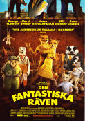 Fantastic Mr Fox 2009 movie poster George Clooney Wes Anderson Writer: Roald Dahl Animation