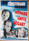 The Petrified Forest 1936 movie poster Leslie Howard Humphrey Bogart Bette Davis