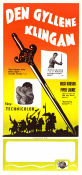 The Golden Blade 1953 movie poster Rock Hudson Piper Laurie Gene Evans Nathan Juran Sword and sandal