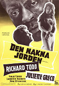 Naked Earth 1958 movie poster Richard Todd Juliette Greco John Kitzmiller Vincent Sherman
