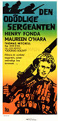 Immortal Sergeant 1943 movie poster Henry Fonda Maureen O´Hara John M Stahl War
