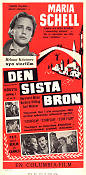 Die letzte Brücke 1954 movie poster Maria Schell Bernhard Wicki Barbara Rütting Helmut Käutner Bridges