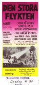 The Great Escape 1963 movie poster Steve McQueen James Garner Richard Attenborough John Sturges Find more: Nazi