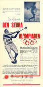 Olympia Fest der Völker 1938 movie poster Leni Riefenstahl Olympic Sports