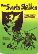 The Black Shield of Falworth 1954 movie poster Tony Curtis Janet Leigh David Farrar Rudolph Maté