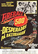 Fireball 500 1966 movie poster Frankie Avalon Fabian Cars and racing