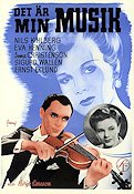 Det är min musik 1942 movie poster Nils Kihlberg Eva Henning