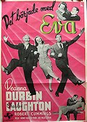 It Started with Eve 1941 movie poster Deanna Durbin Charles Laughton Robert Cummings Henry Koster