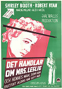 About Mrs Leslie 1954 movie poster Shirley Booth Robert Ryan Daniel Mann