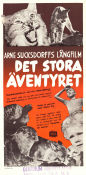 The Great Adventure 1953 movie poster Anders Nohrborg Kjell Sucksdorff Arne Sucksdorff Documentaries Cats