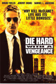 Die Hard with a Vengeance 1995 movie poster Jeremy Irons John McTiernan
