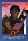 Dirty Dancing 1987 movie poster Patrick Swayze Jennifer Grey Jerry Orbach Emile Ardolino Dance Romance