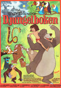 The Jungle Book 1967 movie poster Baloo Mowgli Phil Harris Wolfgang Reitherman Poster artwork: Walter Bjorne