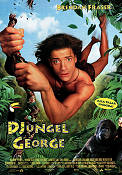 George of the Jungle 1997 movie poster Brendan Fraser Leslie Mann Thomas Haden Church Sam Weisman