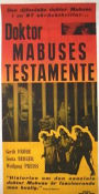 Das Testament des Dr Mabuse 1933 movie poster Rudolf Klein-Rogge Otto Wernicke Thomy Bourdelle Fritz Lang