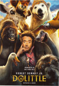 Dolittle 2020 movie poster Robert Downey Jr Antonio Banderas Michael Sheen Stephen Gaghan