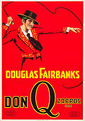 Don Q Son of Zorro 1925 movie poster Douglas Fairbanks Mary Astor Donald Crisp