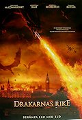 Reign of Fire 2002 movie poster Matthew McConaughey Christian Bale Dinosaurs and dragons