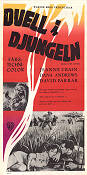 Duel in the Jungle 1954 poster Jeanne Crain George Marshall