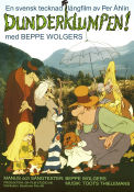 Dunderklumpen 1974 movie poster Beppe Wolgers Gösta Ekman Jens Wolgers Halvar Björk Per Åhlin Music: Toots Thielemans Animation