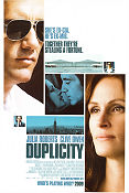 Duplicity 2009 movie poster Julia Roberts Clive Owen Tom Wilkinson Tony Gilroy